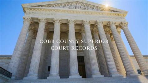 A Marshal’s Sale is conducted on the 1st Monday of the month. . Cobb superior court records